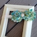 Vintage Floral Headband, Flower Headband, Shabby Headband, Pearl Rhinestone, Toddler Headband, Baby Headband Photo Prop