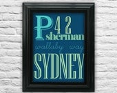 Finding Dory. Nostalgic. P Sherman. 8.5x11" Print. finding nemo. dory. typography.