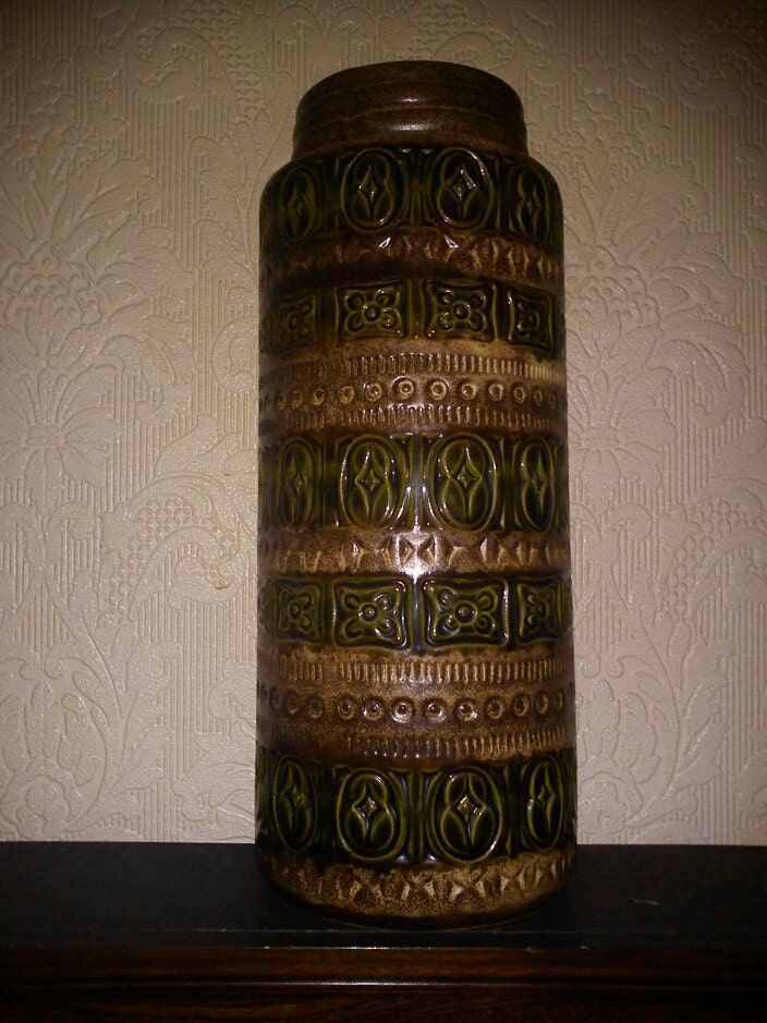 Large Retro Scheurich West Germany Floor Vase
