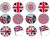Union Jack/British Flag Cake/Cookie Edible Toppers