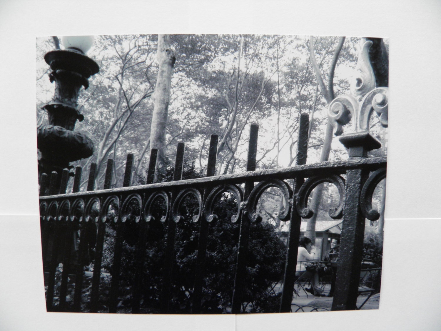 Meetup in Bryant Park, NYC, print, art, photo, handmade, Black and White