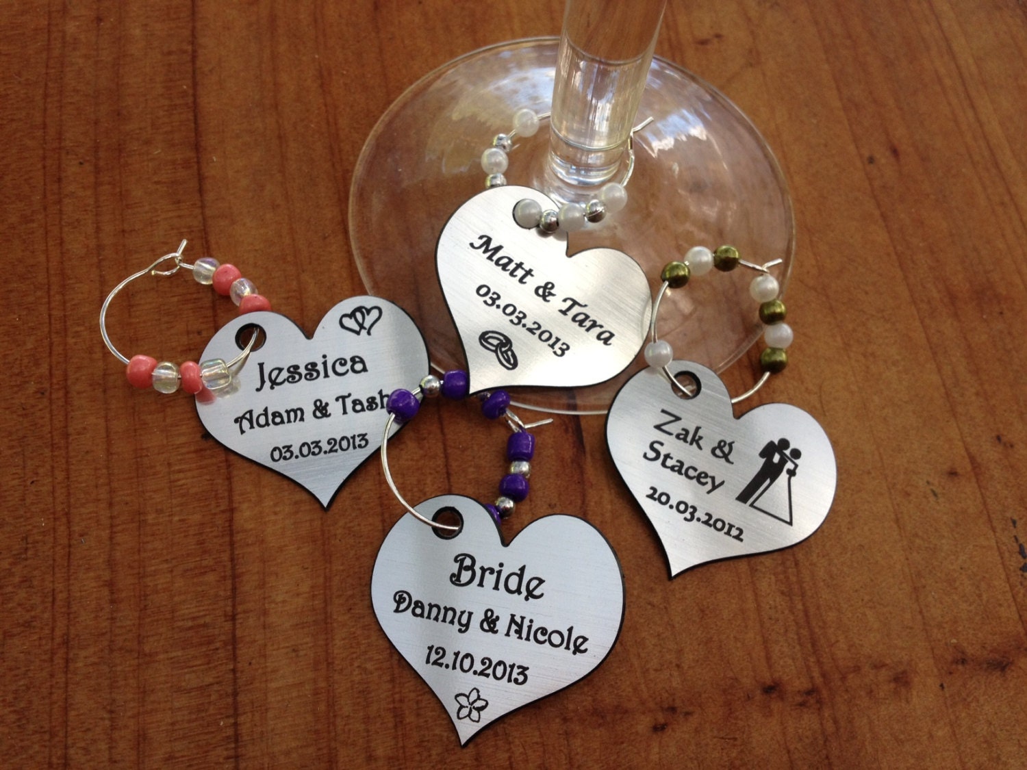 Wine Glass Charms wedding birthdays hens showers christmas