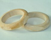 1pcs Wood Bracelet Unfinished Natural Wood Bangle Wood Bracelet - No Varnish & No Lacquer 63mm MT234