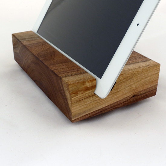 Wood iPad Stand Live Edge Wood Walnut  - Bleake