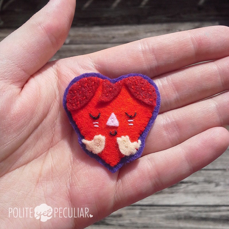 Heart Felt Pin Brooch
