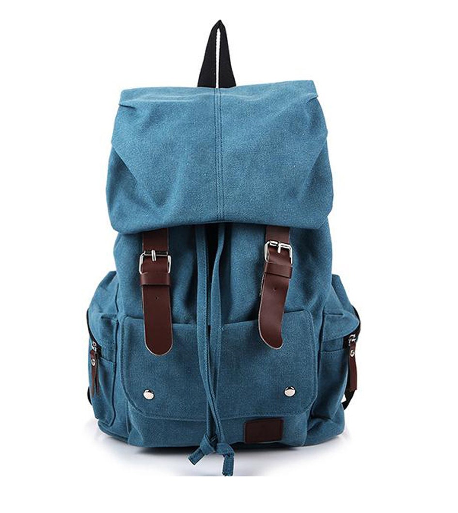 Fashionable backpack, backpack for middle school students, retro canvas bag,travel package, trend of the package
