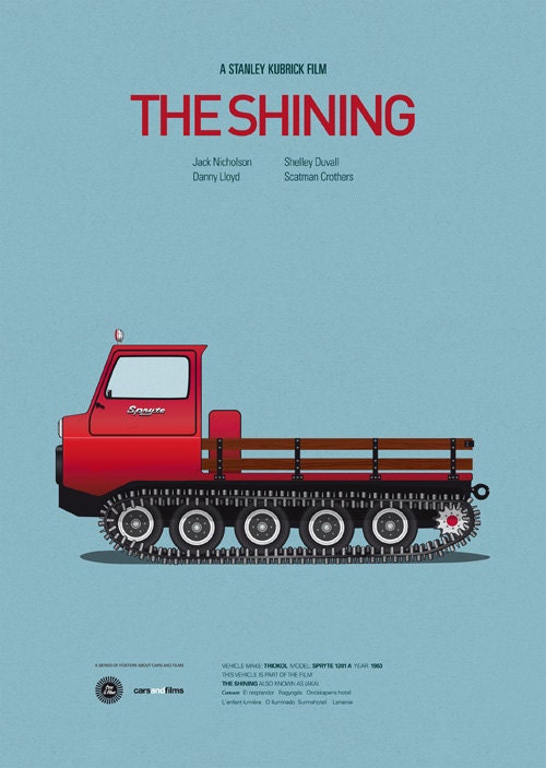 The Shining movie poster, print A3 Cars And Films