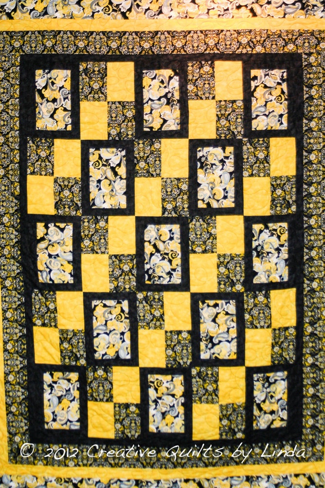 Black and Yellow Quilt