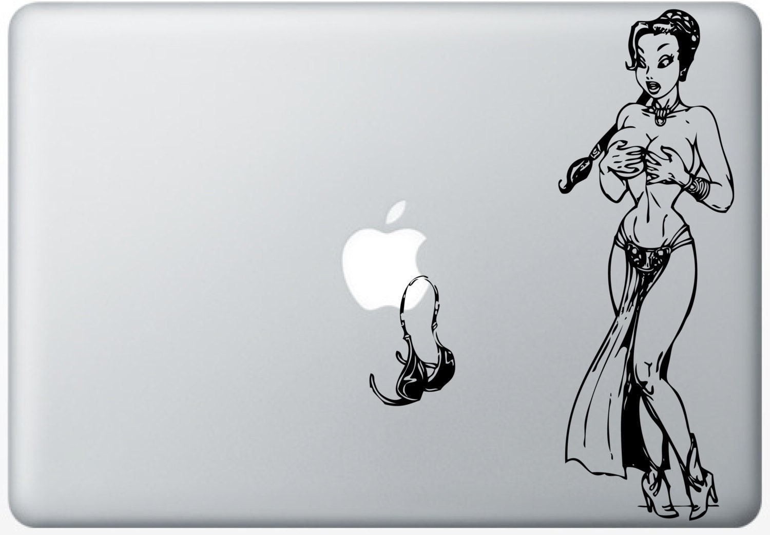 Slave Leia -- Mac Decal Mac Sticker Macbook Decals Macbook Stickers  Vinyl Decal for Apple Laptop Macbook Pro / Macbook Air / iPad