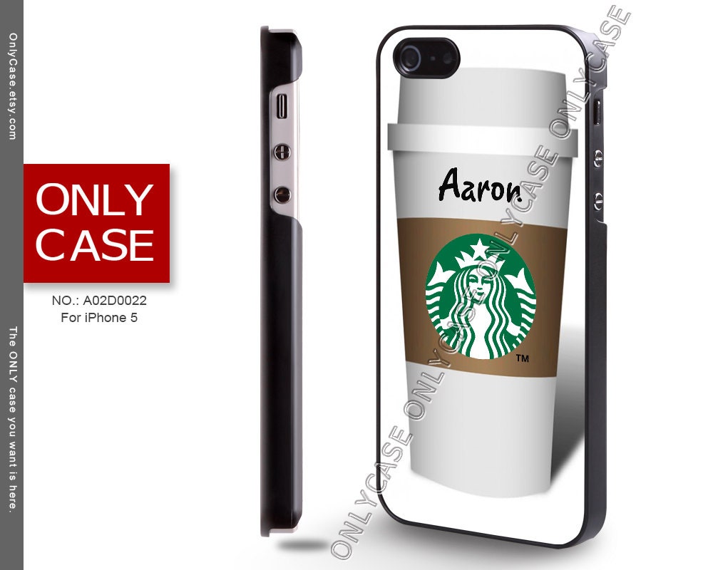 iPhone 5 Case, Starbucks Coffee Cup, New, Name, Custom, Personalized Covers, iPhone Case, Case for iPhone - A02D0022