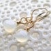 oOo the VANILLE earrings oOo ivory white chalcedony on 14k gold fill by emily gray