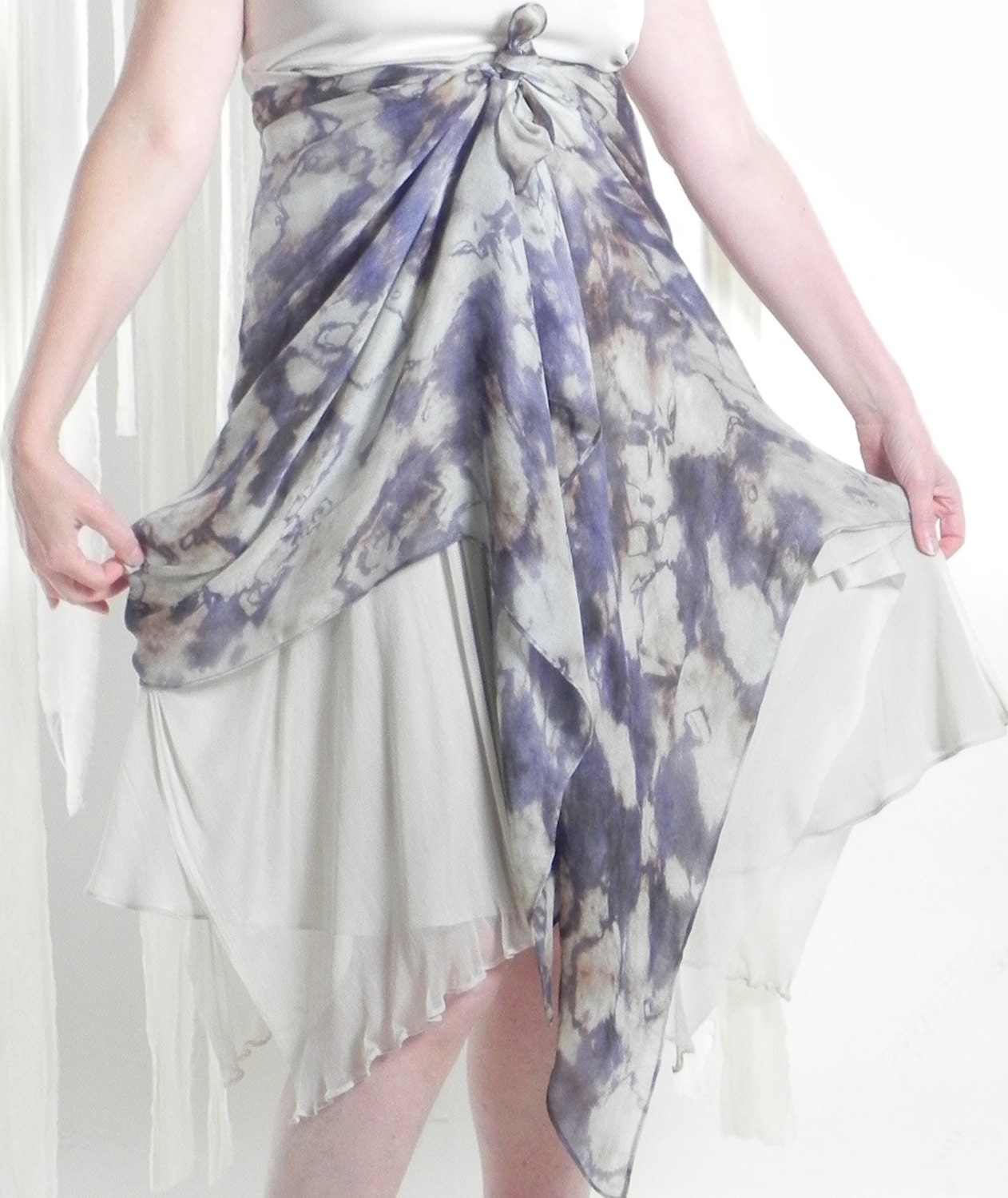 Hand-dyed Silk Scarf