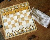 Chess & Checker Set Handpainted Custom