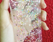COLORFUL ON CLEAR  - iphone case, glitter case for iphone4/4s, iphone5