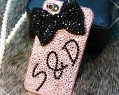 Bow Unique iPhone Cases rainstone Crystals Skull iPhone 5 Cases Studded iPhone 4 brass skull skeleton Cases, Galaxy s3/s4 iPhone 4S Case