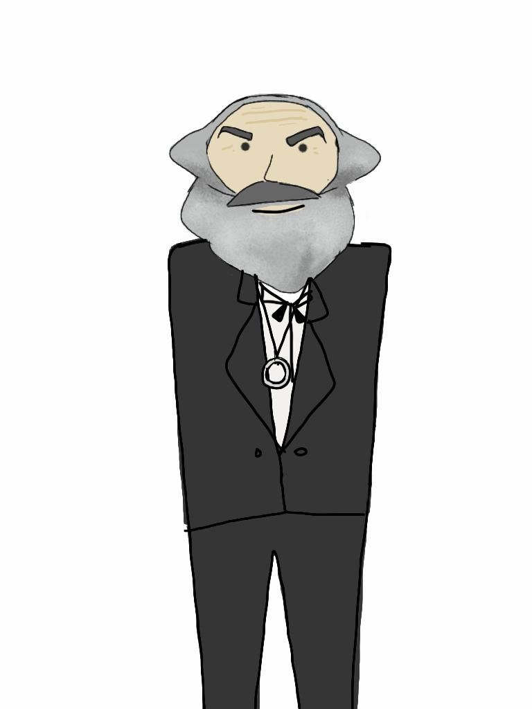 Karl Book Marx - Bookmark