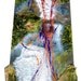 Dancing on the Falls  Original Abstract Mixed Media Painting on Wood