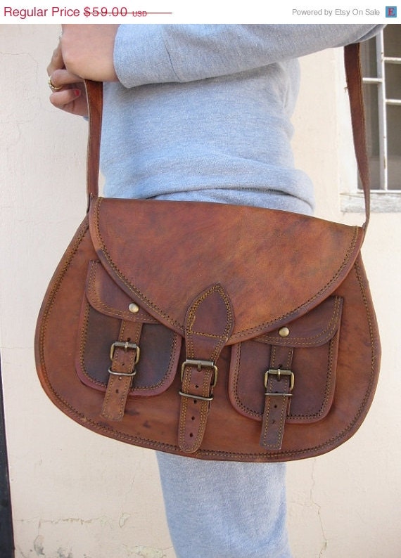 MEGA SALE Leather Purse Gypsy style small ladies leather purse women leather purse messenger bag brown leather satchel small travel pouch c
