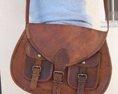 MEGA SALE Leather Cross body messenger bag Leather purse