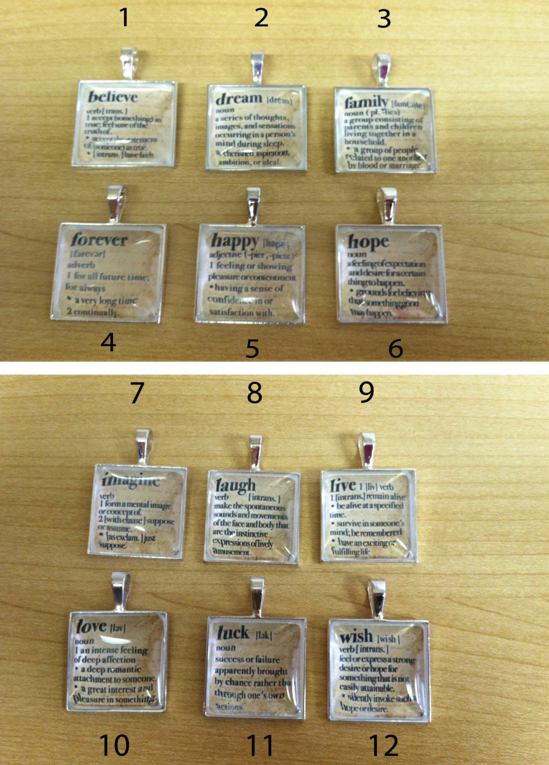 Photo Pendant: Inspirational Words