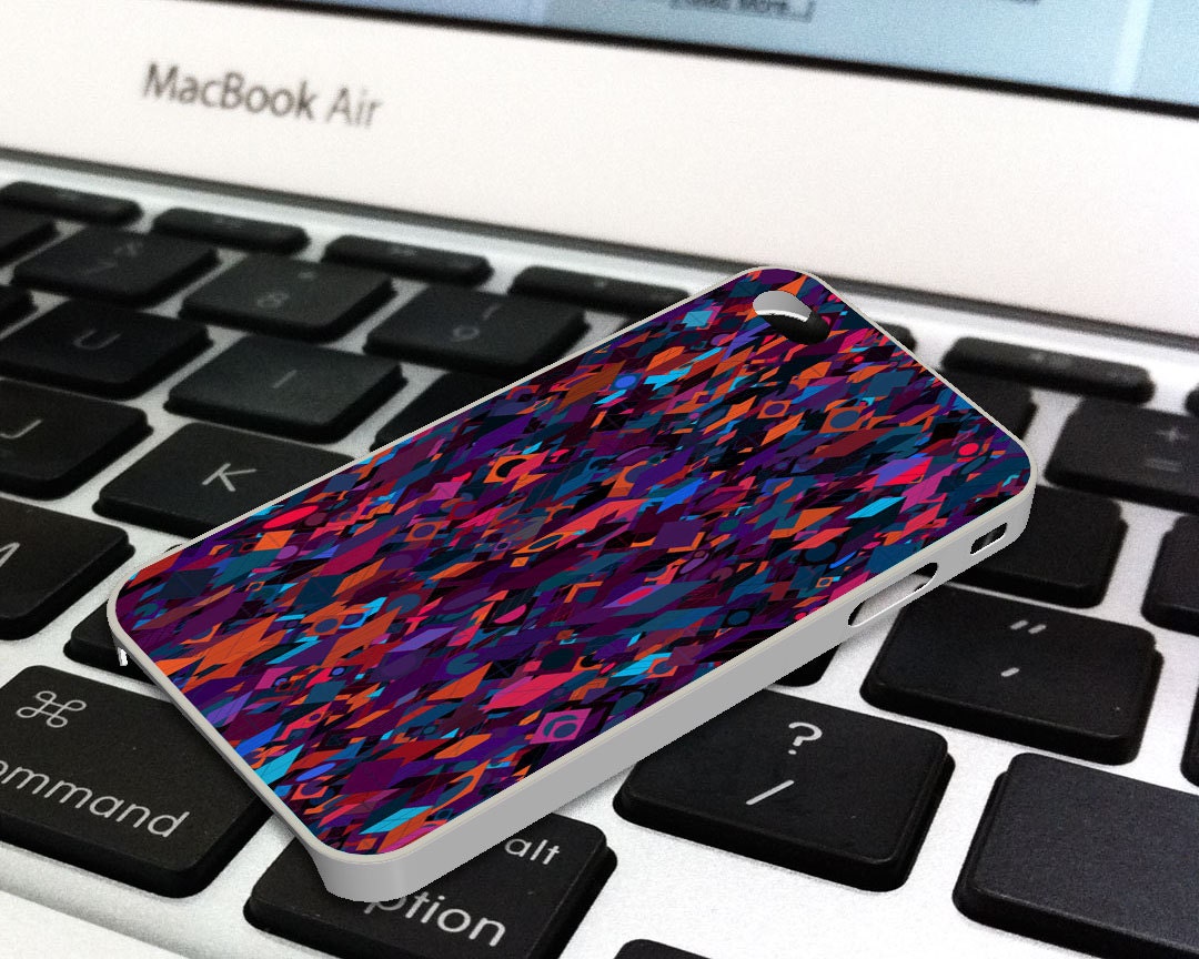 Tribal Glass Geometric Pastel Unique iPhone 4 Case , Plastic iPhone 5 case