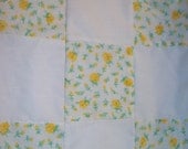 Terry's Quilts: Yellow rose with gingham