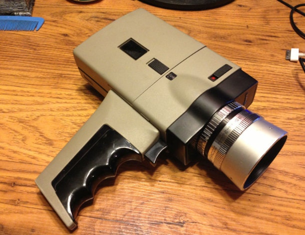 1970s Sears Super 8 Reflex Movie Camera with Pistol Grip