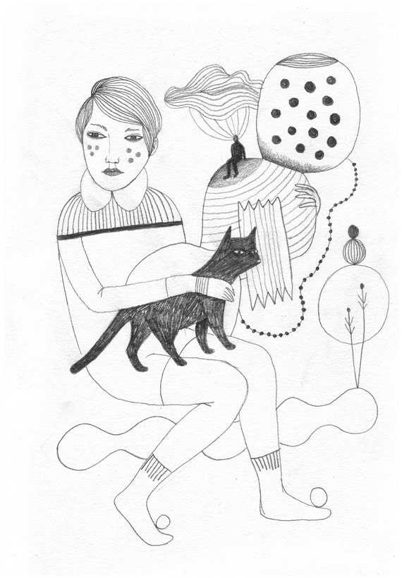 Inspecteur Leroux, Original drawing on Canson