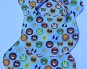 Bib and Burp Cloth Set Forest Animals Circles
