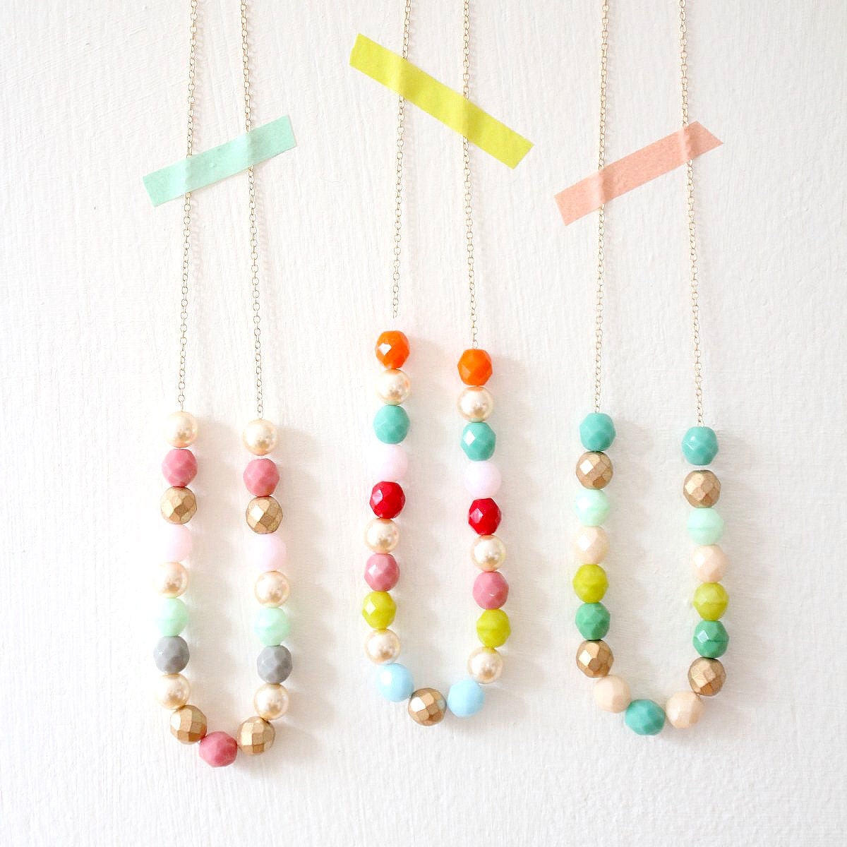 Spring Fling Beaded Strand Necklace