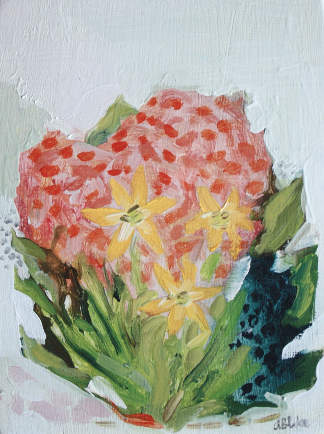 floral no. 9 - original oil painting - thisisalliknow