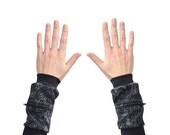 Wrist Zips - Wrist Wallet - Black and Grey Lace