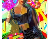 Scarlett Johansson poster, Magazine Art Remixed