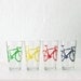Bicycle pint glasses - choose any four bike colors