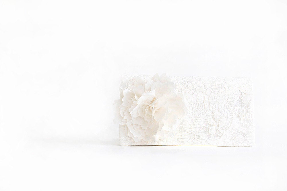 ivory lace wedding clutch, bridal clutch purse, wedding purse