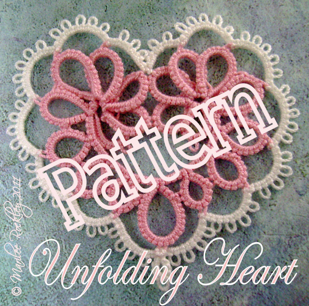 PDF Tatting Pattern "Unfolding Heart" Instant Download