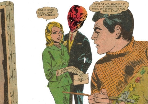 Paper Collage Art Monster Boyfriend Strange Lowbrow Horror Art Comic Book Parody