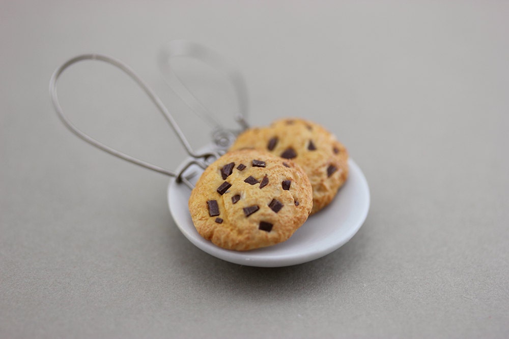 Chocolate Chips Cookie Earrings