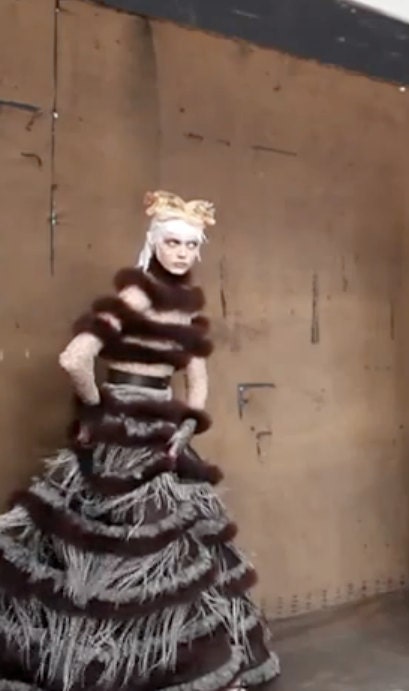 Custom Mask Made Boudoir Queen for Italian Vogue Shoot