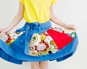 Patchwork Circle Skirt PDF Sewing Pattern.  Size 6 months-8 years