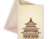 TEMPLE OF HEAVEN - China - letterpress notes, boxed set of 6.