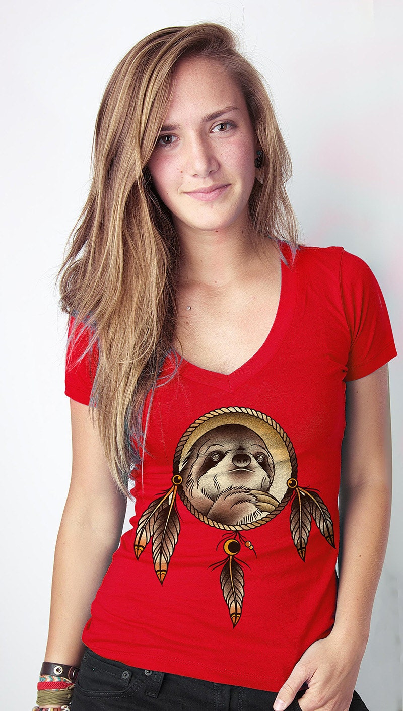 Spirit Sloth, sloth tshirt, slothzilla, dream catcher, Womens S-XL Available
