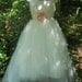 White tulle dress silk  lace wedding  bridesmaid romantic rose medium by vintage opulence on Etsy