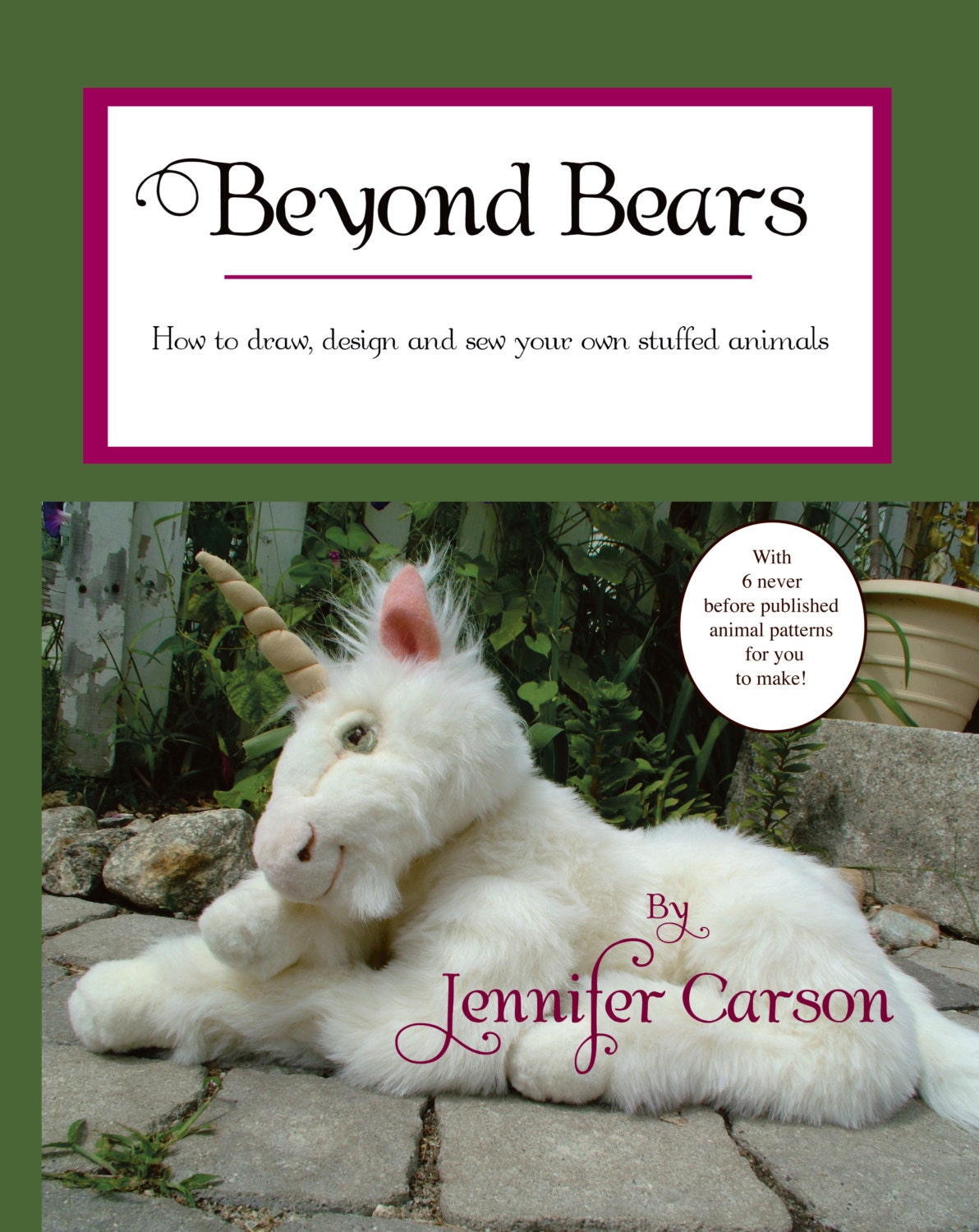 Now Available, Beyond Bears, how to draw, design and sew your own jointed animals and creatures