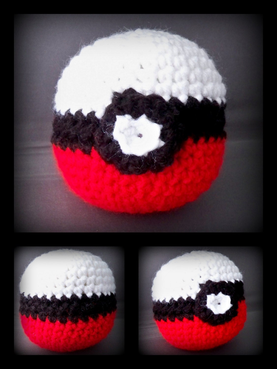 Pokeball inspired amigurumi