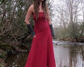 ORGANIC FLEECE Long Wanderer Love Me 2 Times Dress/Skirt (hemp/organic cotton knit)