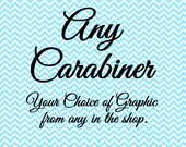 Carabiner - Retractable Badge Holder - Your Choice of Graphic