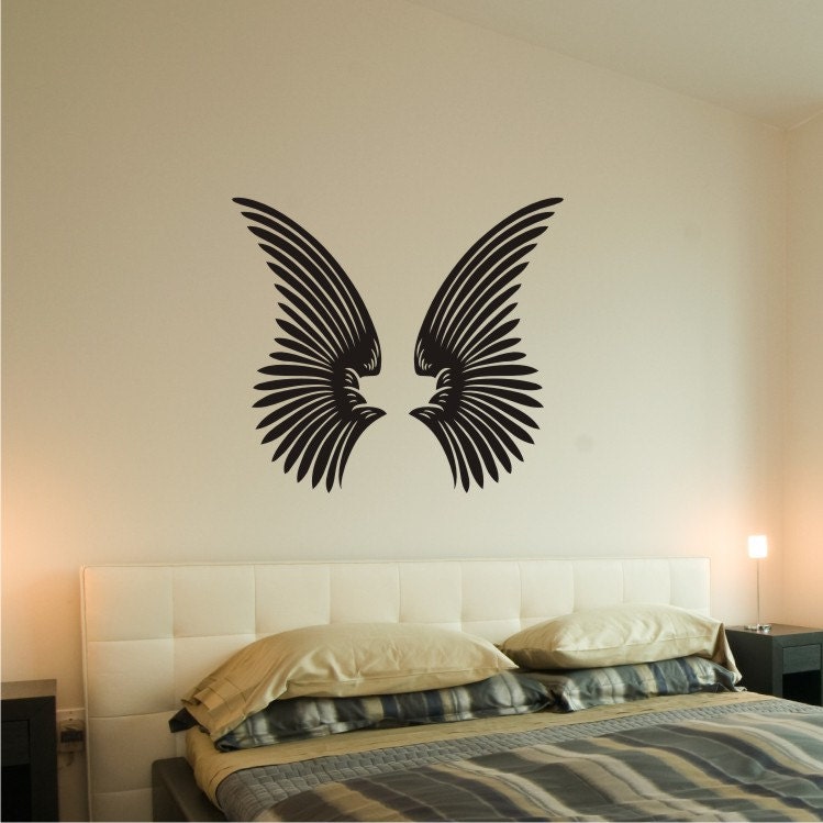 Angel Wings Wall Decal Removable Vinyl Wall Art 0159