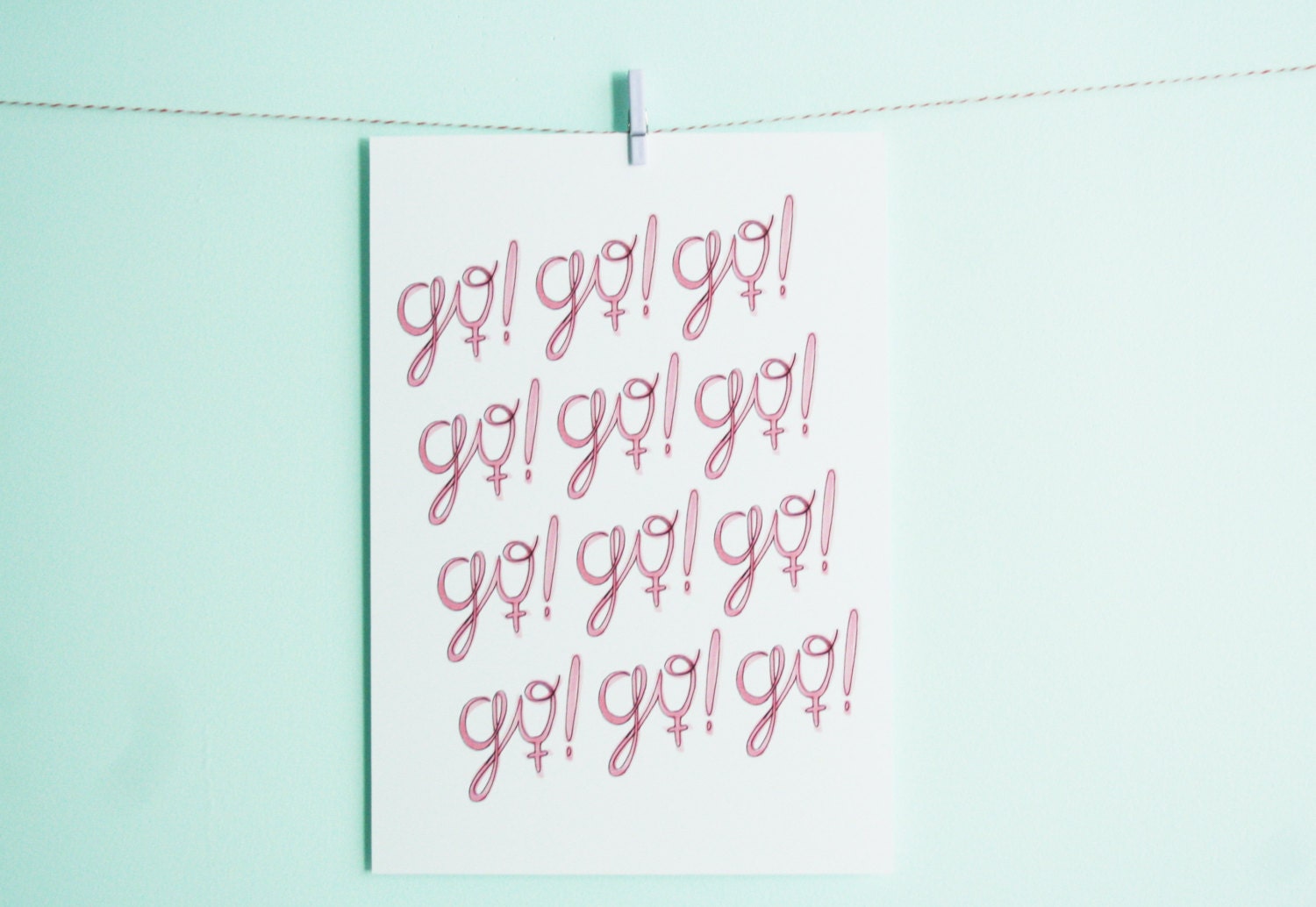 Go, Girl 10x7 Print