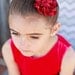 Cranberry Red Hair Clip, Flower Girl Hair Clip, Bridesmaid Hair Piece, Ruffle Hair Clip, Bridal Accessory.